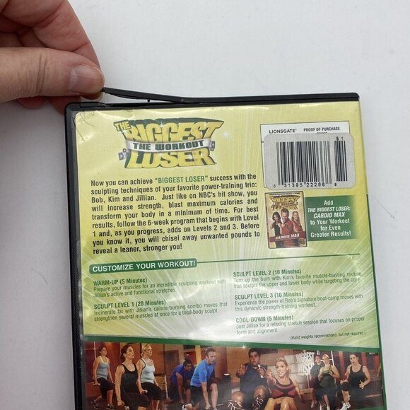 Exercise & Workout DVD Videos lot of 7 Jillian Biggest Loser Yoga Cardio Stomach - Picture 12 of 16